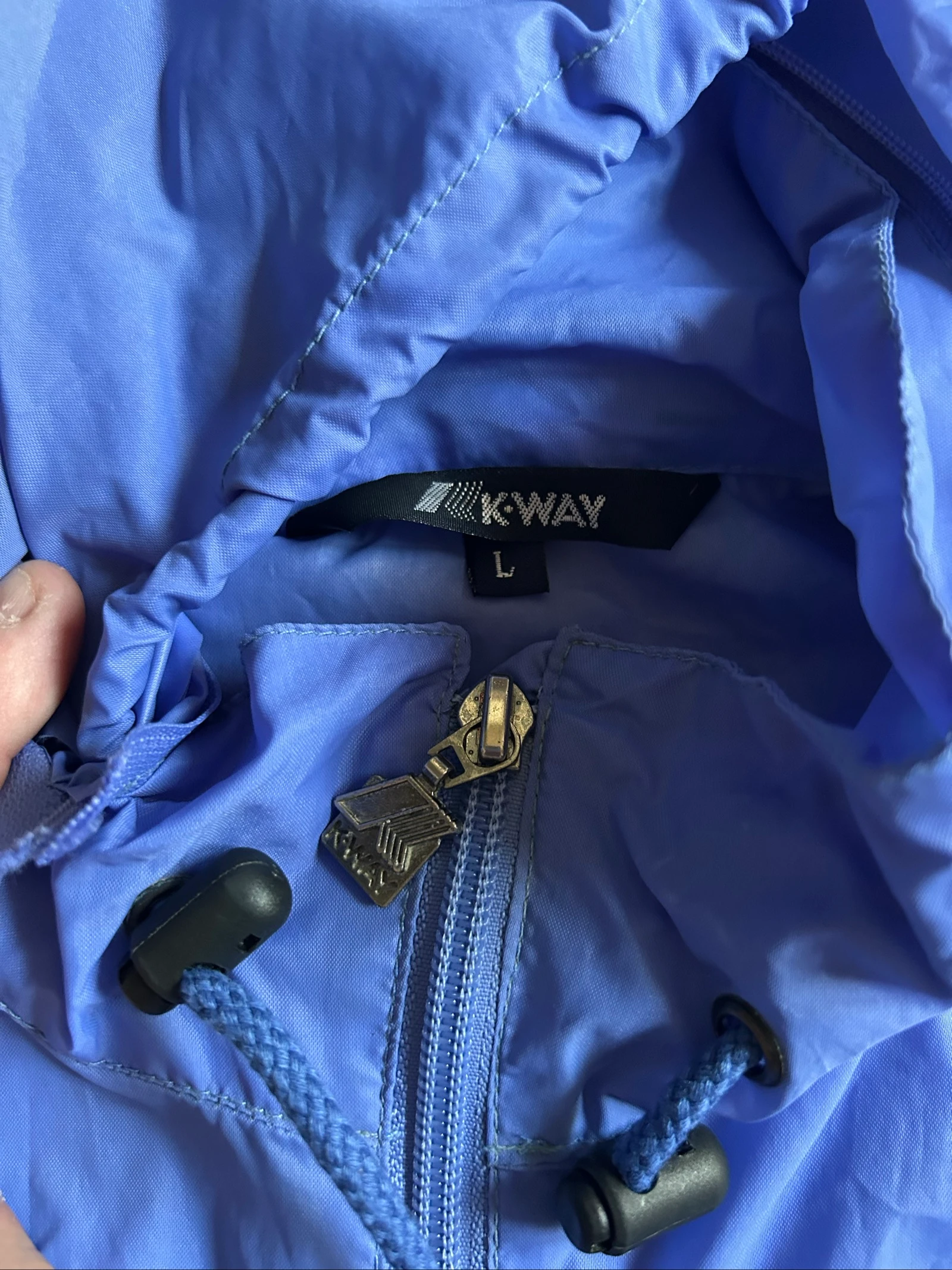 Vintage blue purple windbreaker – photo 4